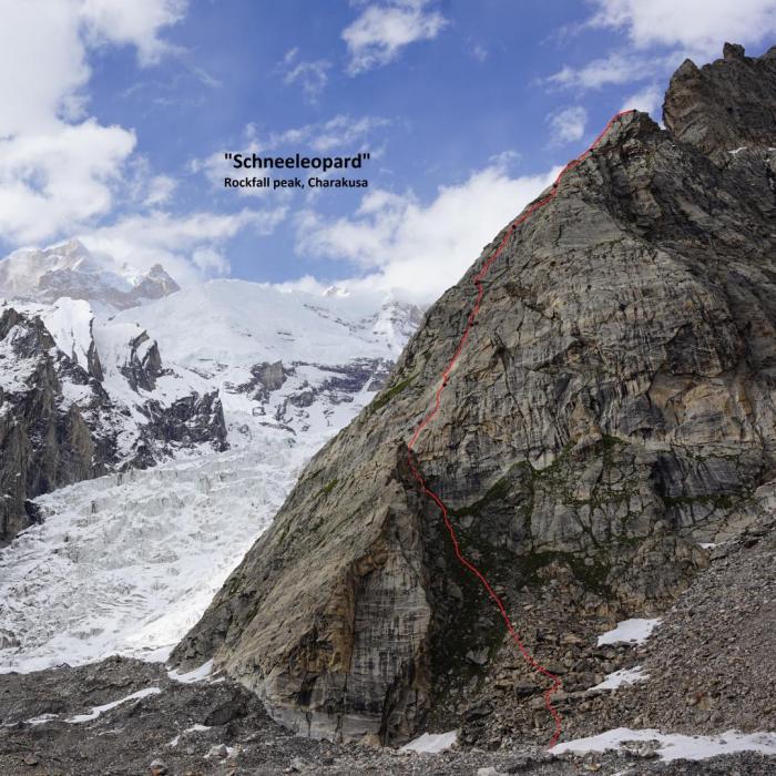 “Schneeleopard”, Rockfall Peak, Masherbrum Glacier (Pakistan)